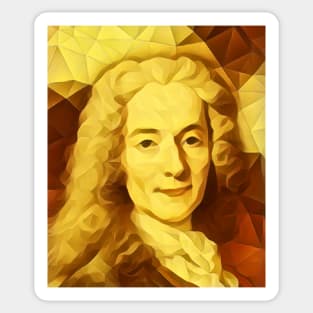 Voltaire Golden Portrait | Voltaire Artwork 9 Sticker